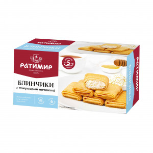 Блинчики «с творожной начинкой»