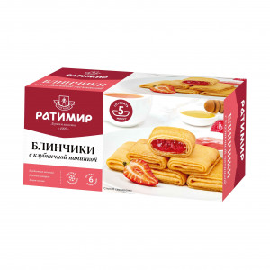 Блинчики «с клубничной начинкой»