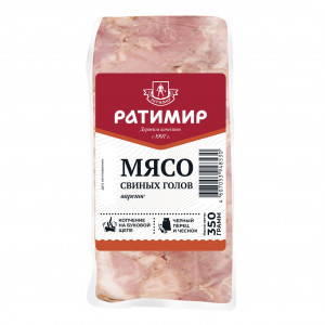 Мясо свиных голов в форме