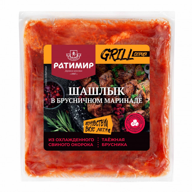 Шашлык в брусничном маринаде