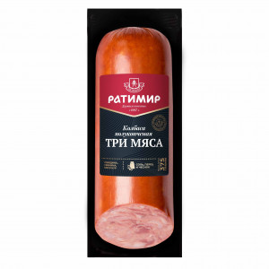 Колбаса "Три мяса" полукопченая