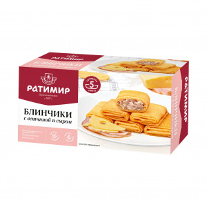 Блинчики «с ветчиной и сыром»
