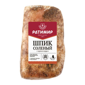 Шпик солёный с чёрным перцем 