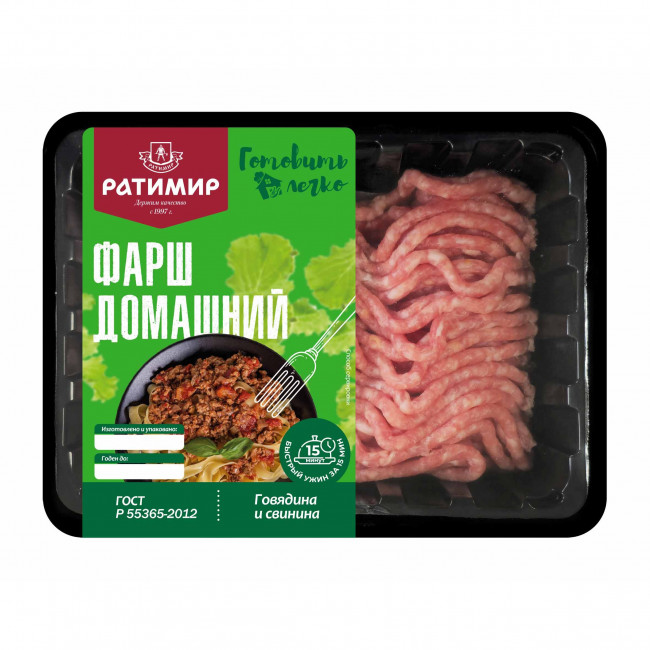 Фарш мясной "Домашний" ГОСТ охлажденный